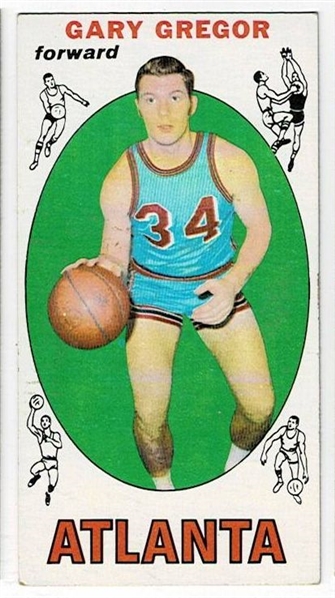 1969 Topps Basketball #11 Gary Gregor - Atlanta Hawks
